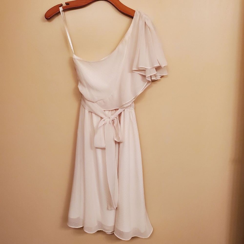 MM COUTURE by Miss Me white one shoulder dress SIZE S